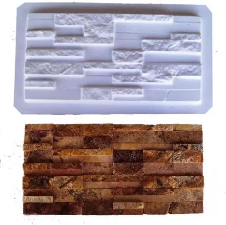 Miniatura 2 de Kit de 2 moldes para pared piedra losa hormigón yeso fachada Creel - Moldes y Moldes