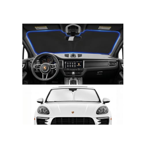 PinBaoLaLa for 2014-2024 2025 2026 Porsche Macan Windshield Sun Shade - Foldable Windshield Cover...