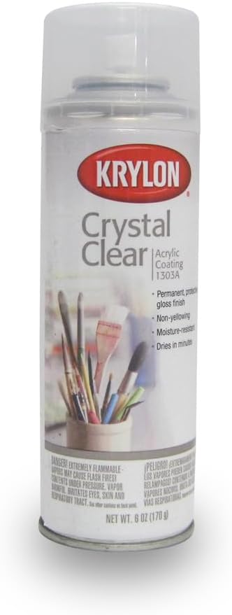 Crystal Clear Acrylic Coating Aerosol Spray 6oz -