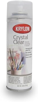 Krylon K01303A07 Crystal Clear Acrylic Coating Aerosol Spray, 6 Ounce, Gloss Small Can, 6 Ounce (Pack of 1)