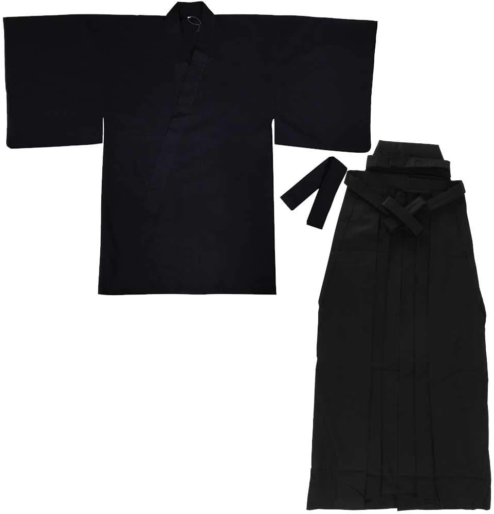 Edoten Japanese Samurai Hakama Uniform NV-BK L