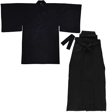Edoten Japanese Samurai Hakama Uniform NV-BK M