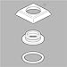 Delta Handle Base, Flange Support, Gasket & Set Screw RP52659 for Dryden Two-Handle Lavatory Faucet 3551