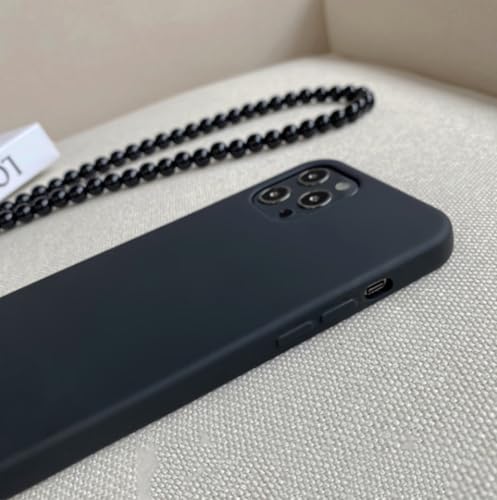 Coque chaîne perles rondes iPhone 13 Mini et XR pour mains libres en sécurité - 6