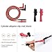HANDSKIT Test Leads Kit, Electronics Multimeter Leads with Alligator Clips Replaceable Power Probe Tips and Test Mini Hooks