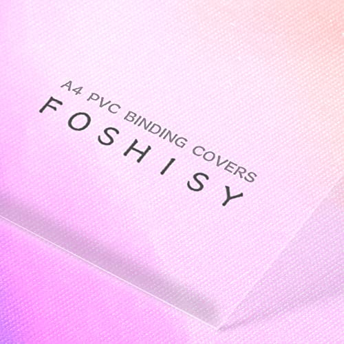 FOSHISY A4 PVC Clear Binding Covers, 250 Micron, Pack of 100 - Image 3