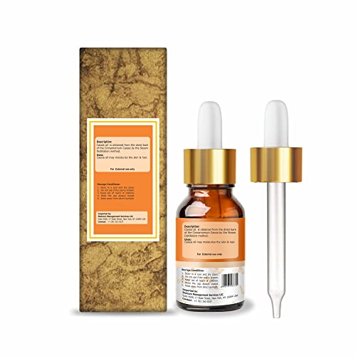 Image of Crysalis Cassia Oil 15 ml (0.51 fl oz) - Warm Cinnamon-Like Aromatic Oil for Soap Making, Candles & DIY Blends