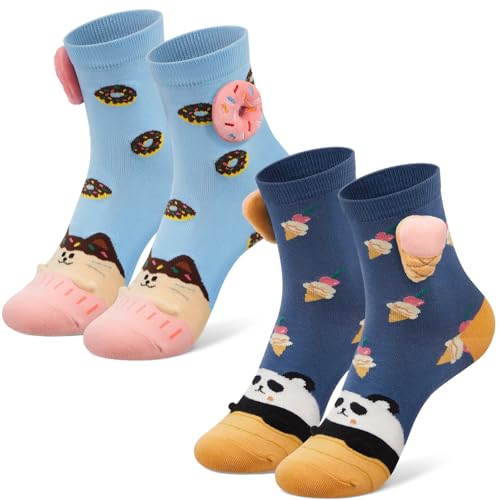 Cadeaux d'anniversaire femme : chaussettes fantaisie 3D