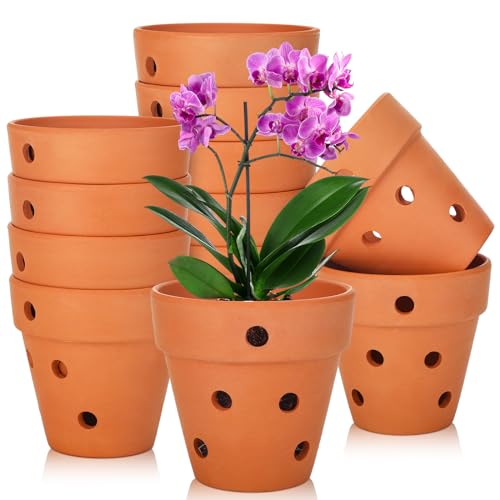 FoldTier 12 Pcs 4 Inch Terracotta Pots