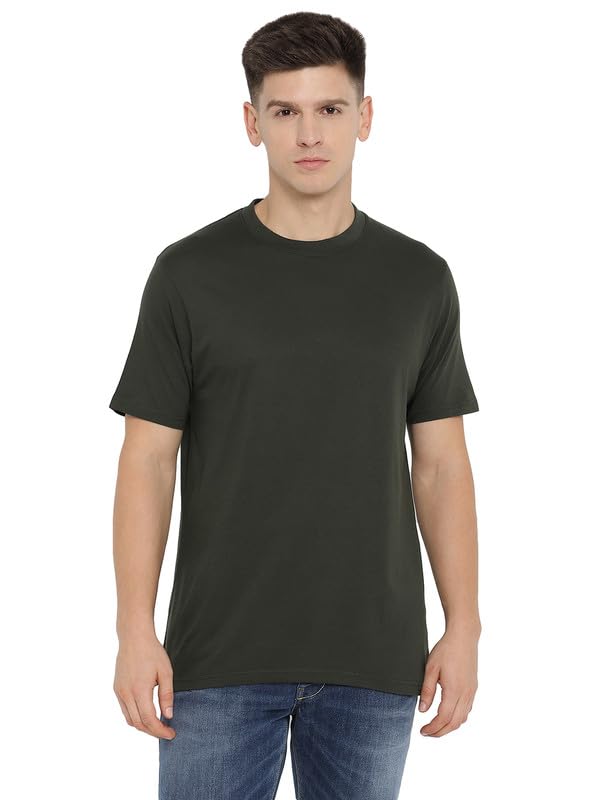 Image of AMERICAN CREW 100% Supima Cotton Round Neck T-Shirt for Men
