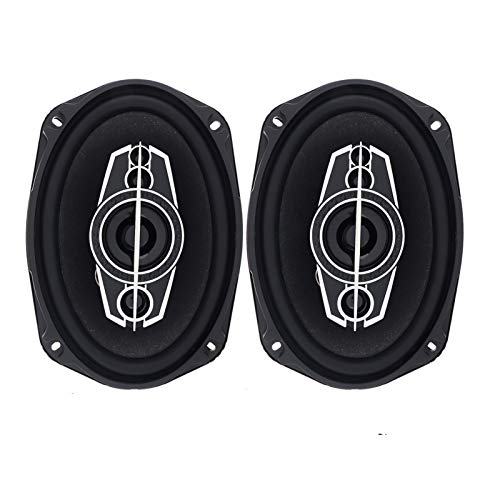 2pcs / lot 6x9 pulgadas 1000W 5 vas del coche del altavoz coaxial el vehculo auto msica estreo de altavoces de gama completa de frecuencias altavoces de alta fidelidad de coches ( Color : Black )