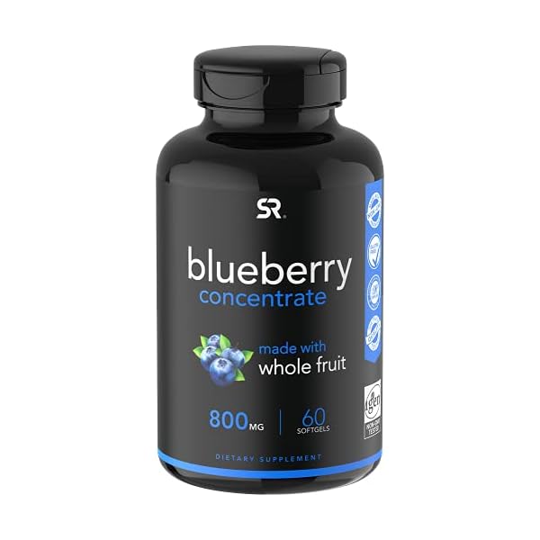 Whole-Fruit-Blueberry-Concentrate-Made-from-Organic-Blueberries-Non-GMO-Gluten-Free-60-Liquid-Softgels Sports Research Whole Fruit Blueberry Concentrate Made from Organic Blueberries - Non-GMO & Gluten Free (60 Liquid Softgels)