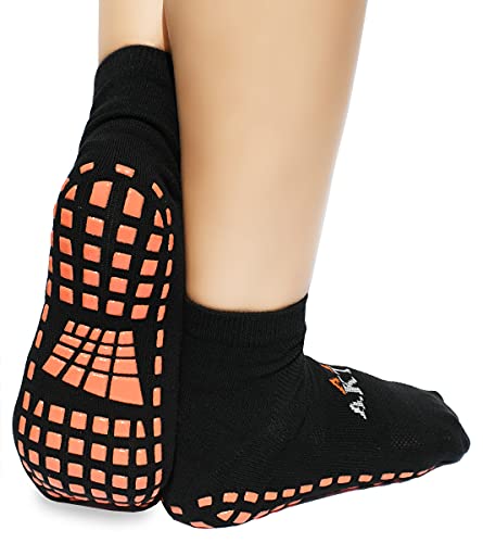 dunaro 2 Paar ABS Yoga Pilates Anti Rutsch Noppen Socken Stoppersocken Damen Herren (S/Orange 39-42) Cover