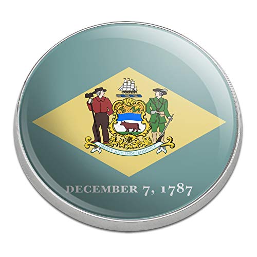 GRAPHICS & MORE Delaware State Flag Golfing Premium Metal Golf