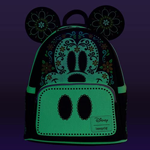 Loungefly Mickey Mouse Dia De Los Muertos Sugar Skull Mickey Mini-Backpack - Entertainment Earth Exclusive #TOP1