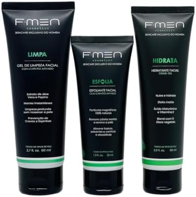 F-Men Cosmetics, Kit Basic - Pele Masculina
