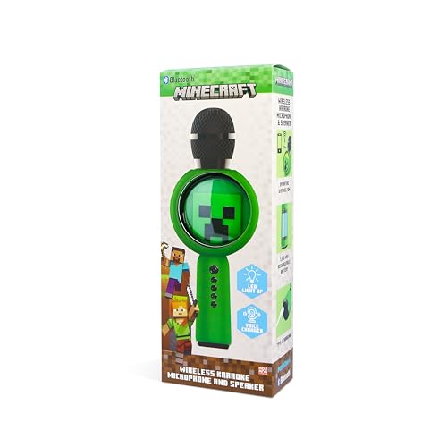 Microphone karaoké Minecraft sans fil pour chanter sans fil encombrant - 6