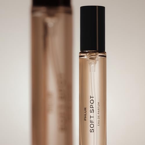 Image of PHLUR Soft Spot Eau de Parfum - Travel Size Perfume Fragrance - Floral Amber Musk Perfume with Bergamot, Mandarin, Jasmine, Sandalwood & Vanilla (9.5mL) | Bergamot, Mandarin & Vanilla Orchid Eau de Parfum with Amber Sandalwood Musk Fragrance