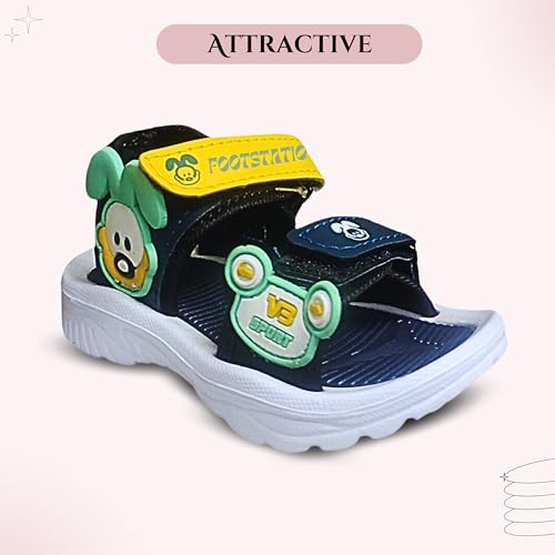 Image of Bear Kids Sandals, Attractive Colors And soft Sole, welcro Closure (Age 1 to 6 Years)