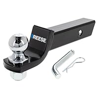 Reese 21536 Deichsel 5.1 cm Vierkant und Kugelhalterung Abschleppen 5.1 cm Starter Kit, Schwarz
