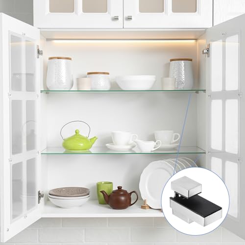 Support d'étagère en verre réglable pour sécuriser vos tablettes