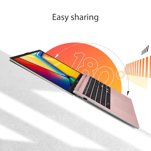 Image of ASUS Vivobook Go 15 Laptop, 15.6 inch FHD 16:9 Display, AMD Athlon Silver 10 Processor, AMD Radeon Graphics, 4GB RAM, 128GB SSD, Windows 11 Home, Rose Pink, E1504FA-PS04-P