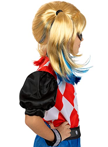 Funidelia | Harley Quinn Costumes OFFICIAL for girl Superheroes, Suicide Squad, Villains - Costumes for kids, accessory fancy dress & props for Halloween, carnival & parties - Size 7-9 years - Image 6