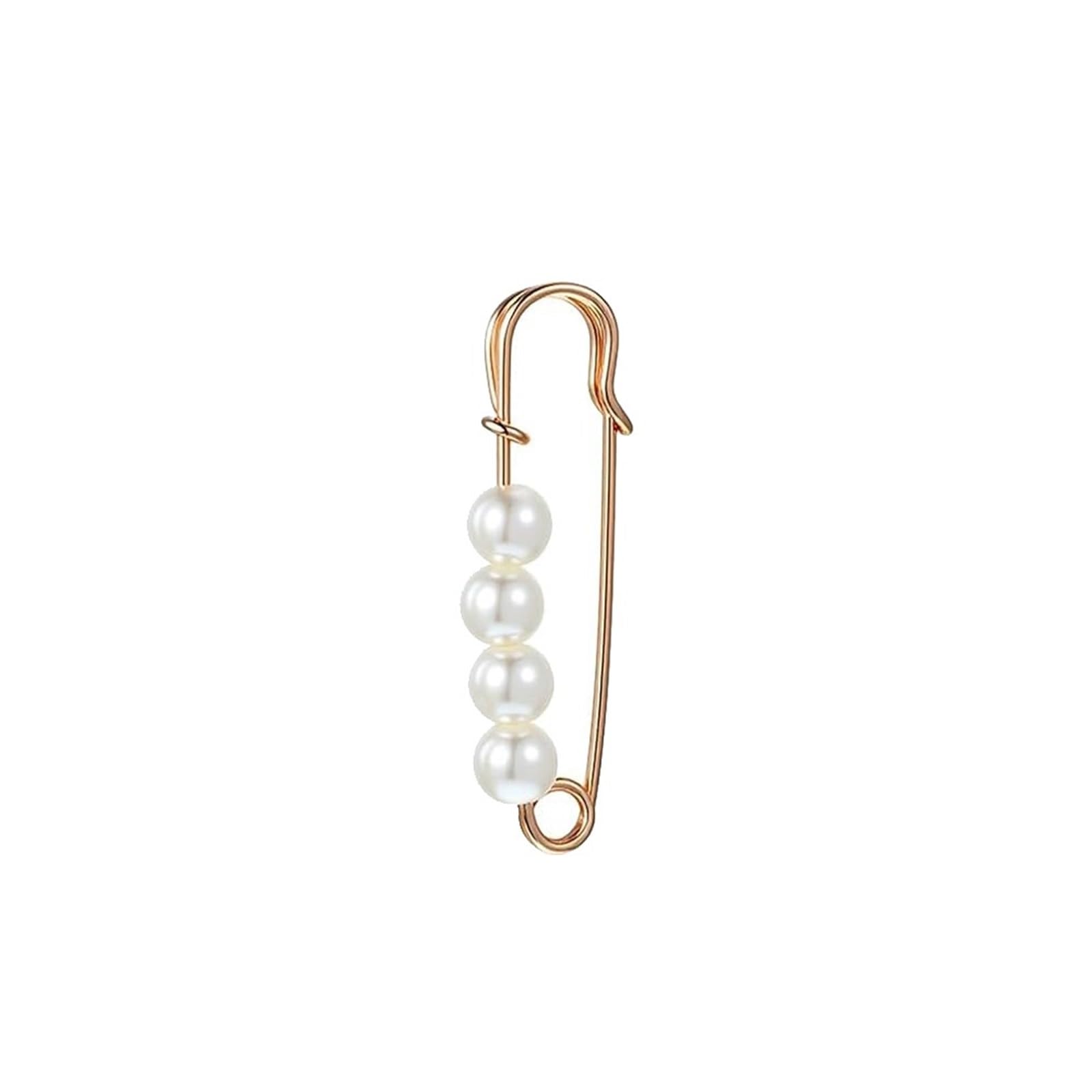 LUYSGBXR Brooch Pin 30pcs Fashion Brooch Pins Clip For Women Clothing Dress Extender Jewelry Making(Gold 3.8cm)