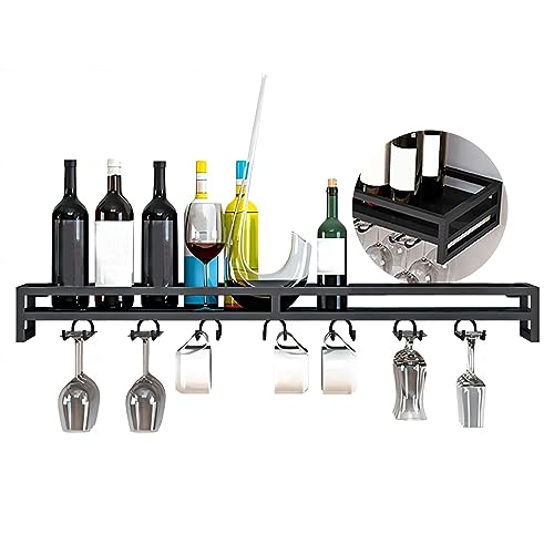 Casier à vin mural et support de présentation robuste pour verres à pied