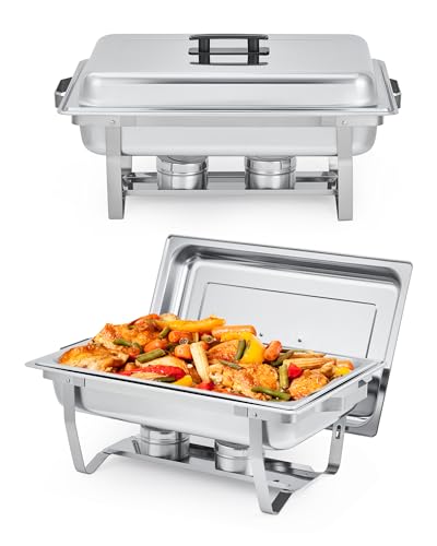 Garvee 2-Piece Buffet Chafing Dishes with Warmers