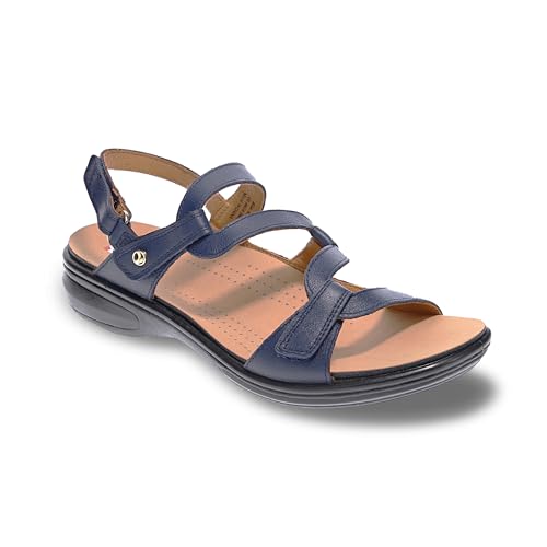 Image of Revere Shoes Emerald Back Strap Sandal for Women - Leather Sandals with Adjustable Straps - Lightweight Arch Support - Comfort Walking Sandals