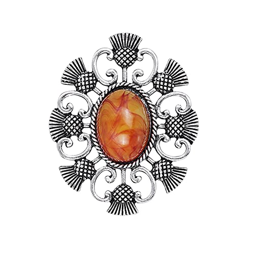 Broschennadel, hohl, dekorative Vintage-Geometrie-Form, Brosche, als Geburtstagsgeschenk, Metall Cover