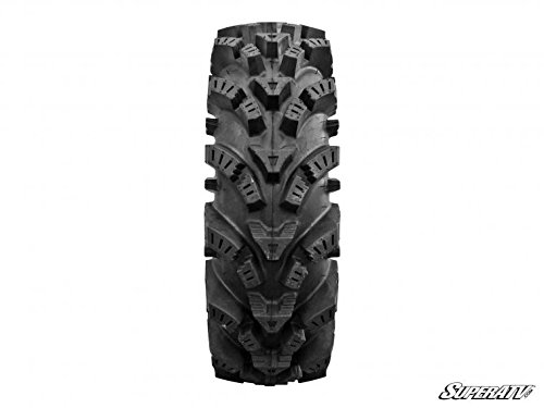 Superatv Intimidator Utv/Atv Mud Tire For Rzr, X3, General, Maverick, Ranger, Rock & All Terrain Utv Mud Tire | 34X10.5-15 | 2" Tread Depth | 6 Ply Ratings #TOP1