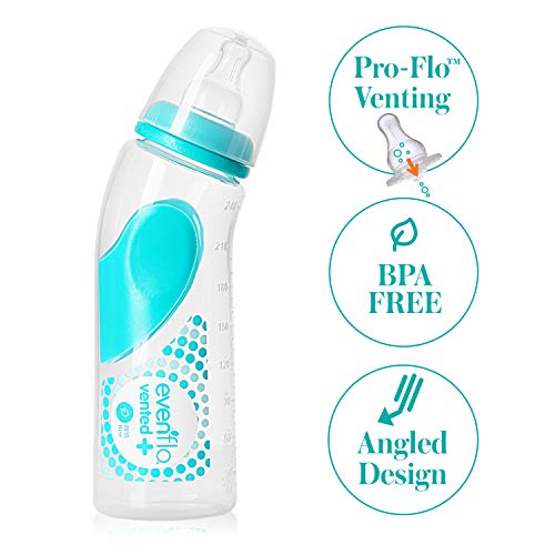 Evenflo Feeding Advanced Angled Vented Bottles, 9 Ounce (Pack of 6) - Thumbnail 3