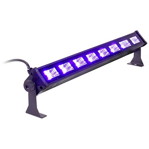 LIGHT4ME LED BAR UV 8 8 x 3 W luz fiesta bar discoteca efecto de luz con mando a distancia