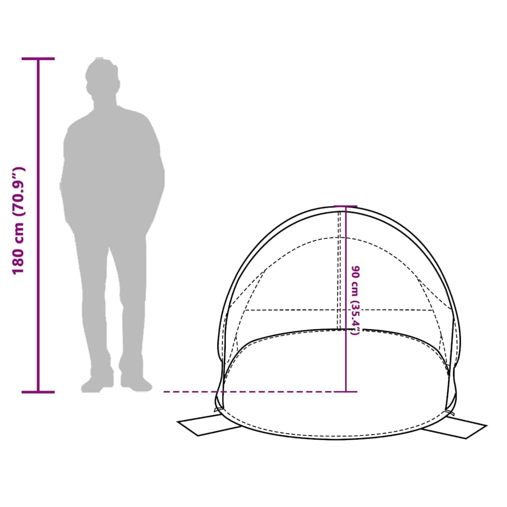Mangloder Strandzelt Azurblau Wasserdicht Pop-Up Campingzelt für Garten, Strand, Outdoor, leicht, kompakt, Winddicht, schnell aufbaubar, ideal für Reisen, Wandern, Festivals und Familienausflüge