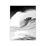 ABCWARRT Pintura Nórdica En Lienzo En Blanco Y Negro Cuadro De Bosque Cartel De Puente Pintura De Parque Y Barco Arte De Pared para La Decoración del Hogar De La Sala De Estar (30 * 40cm Sin Marco,4)