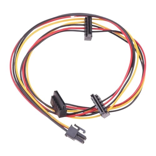 Cable 4Pin a 2 puertos HDD SSD SATA para fuente ATX