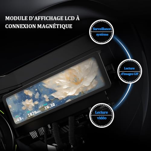 Thermalright Trofeo Vision 11.3 LCD Écran Magnétique, Noir - 6