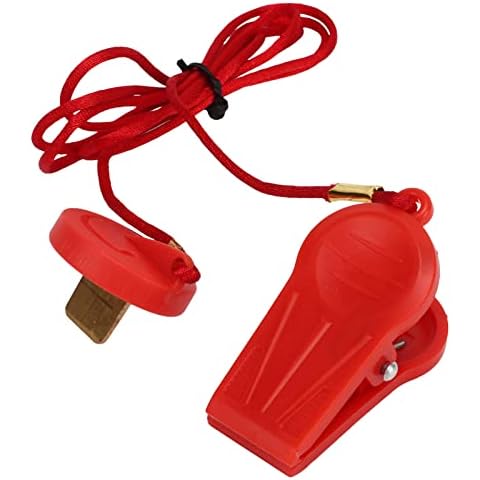 RiToEasysports 2PCS Laufband-Sicherheitsschlüssel, Laufband-Sicherheitsschalter mit Kreisförmigem Einsatz Cover