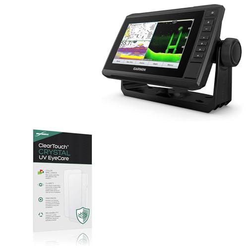 BoxWave Screen Protector Compatible With Garmin echoMAP UHD 74cv - ClearTouch Crystal Anti-UV EyeCare (2-Pack), Filters out Harmful Blue Light Reduce Fatigue