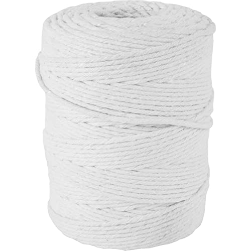 Browin 310211 Ficelle à Viande en Coton Blanc (240 °C) - 145 m - pour Volets roulants, Ficelle à saucisses, Barbecue résistant à la Chaleur - Fil à Saucisse pour Fumer, rôtir, Ficelle de Cuisson