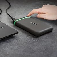 Transcend TS1TSJ25M3 StoreJet M3 Anti-Shock 1TB externe Anti-Shock Festplatte (6,4cm (2,5 Zoll), 5400 rpm, 8MB Cache, USB 3.0) grau-grün – Ansicht 7