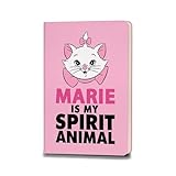 ZWYQWN Cartoon Marie is My Spirit Animal Leather Notebook Gifts for Women Men Marie Fans Gifts TV Movie Lover Gifts Birthday Christmas Gifts for Son Daughter (marie spirit animal)
