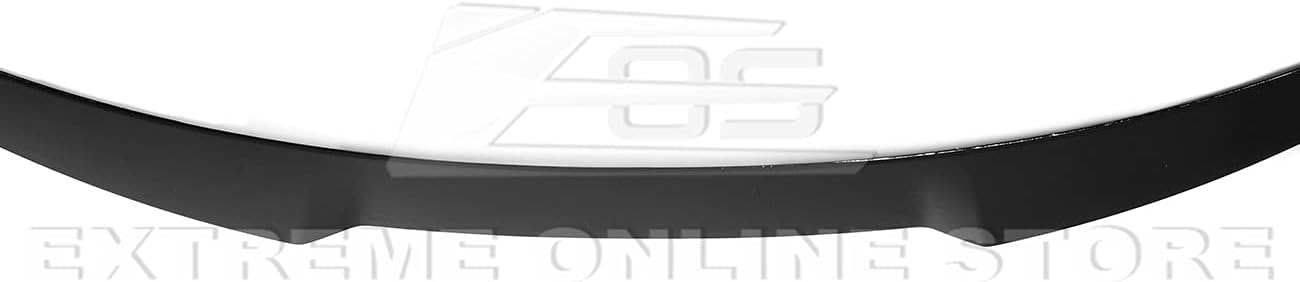 Extreme Online Store Replacement for 2017-2023 Tesla Model 3 | M4 Performance Style ABS Plastic - Painted Glossy Black Rear Trunk Lid Wing Spoiler