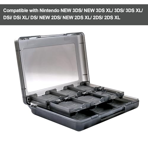 image for Sanviatime 2Pcs Game Case Holder 28 in 1 Memory Card Case 3DS Cartridg