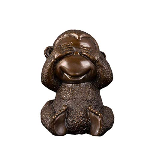 Figurine singe mignon en cuivre, cadeau enfant original et durable