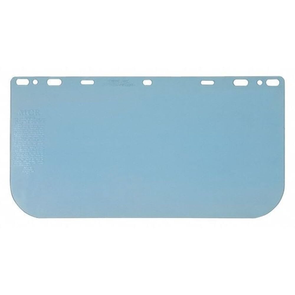 MCR Safety 181560 Polycarbonate Universal Visor Safety Faceshield, Clear, 8-Inch by 15-1/2-Inch, 0.060-Inch Thick (Visor Only - Hat Not Included)
