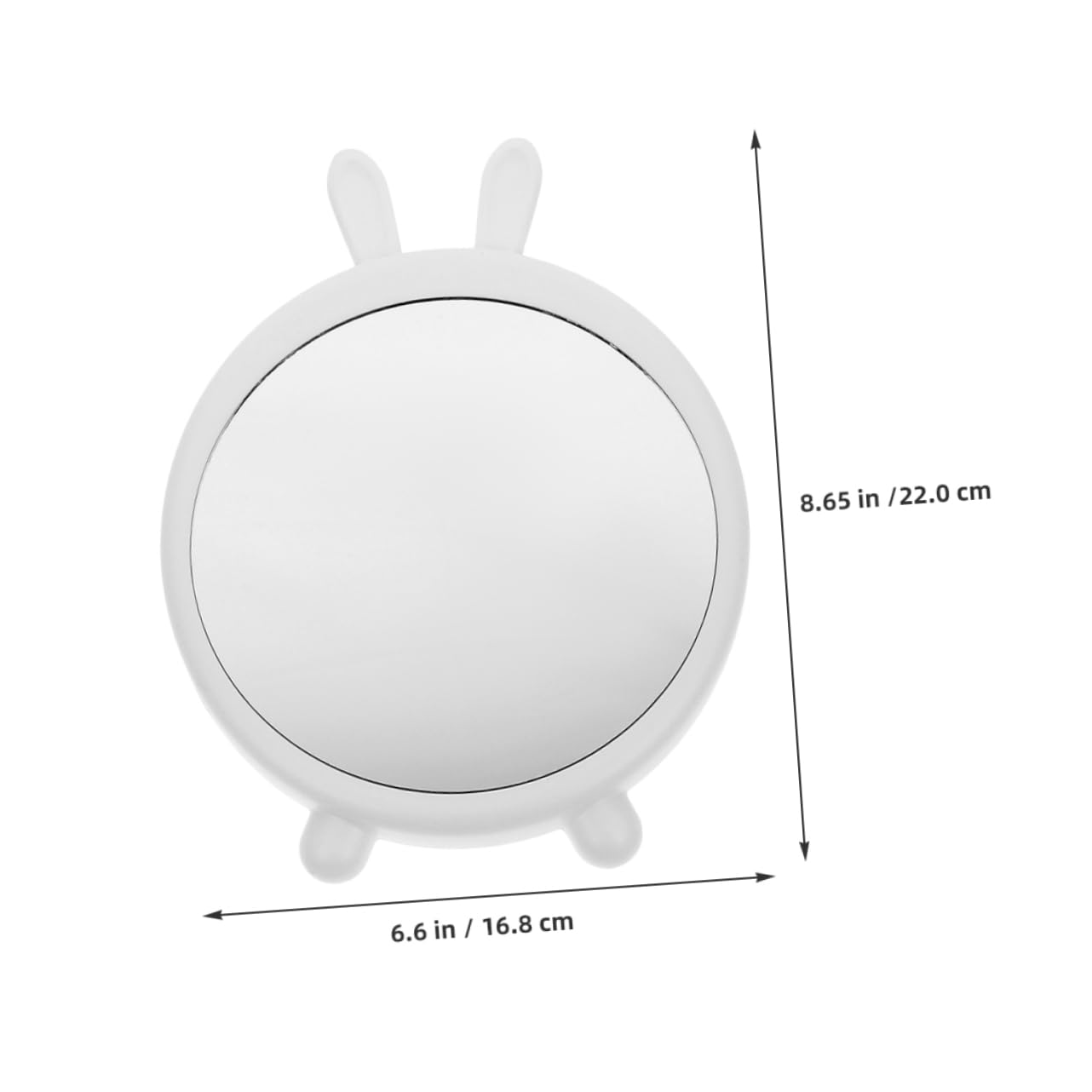 Didiseaon 2pcs Cartoon Makeup Mirror with Stand Whimsical Tabletop Design for Bedroom Dorm Durable Space Saving Vanity Mirrors for Women Adorable Reliable Desk Accessory