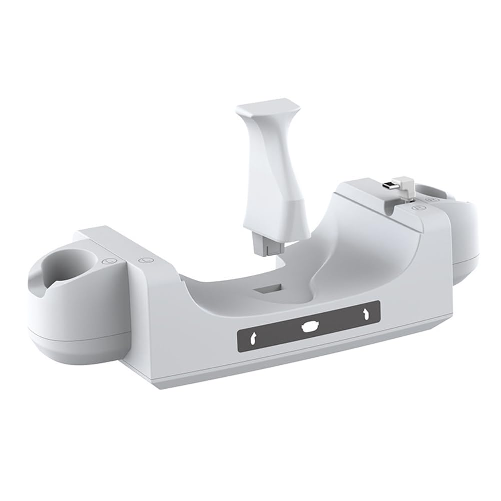 Upgraded Charging Dock for Meta/Oculus Quest 3, Headset Simultaneously VR Charging Cradle Accessories Anti-Slip with Indicator Light for Meta/Oculus Quest 3